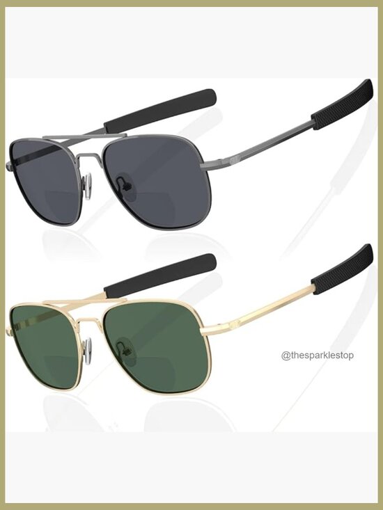Premium Aviator Bifocal Reading Sunglasses with UV Protection main image 4